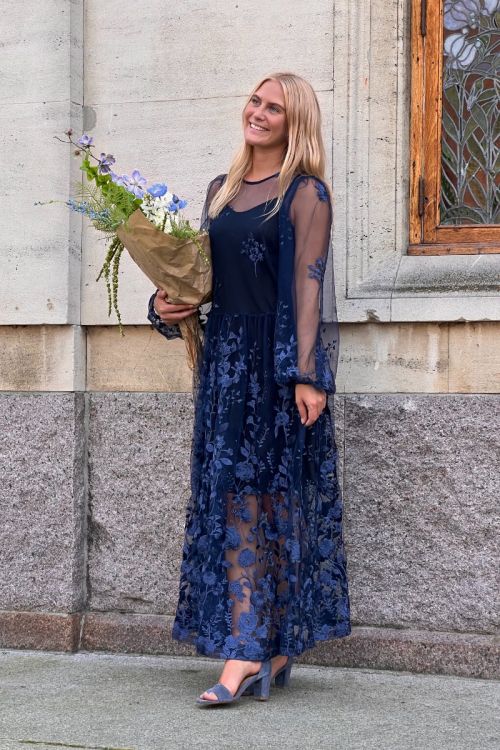 A-View Kjole Fuschia Dress Navy