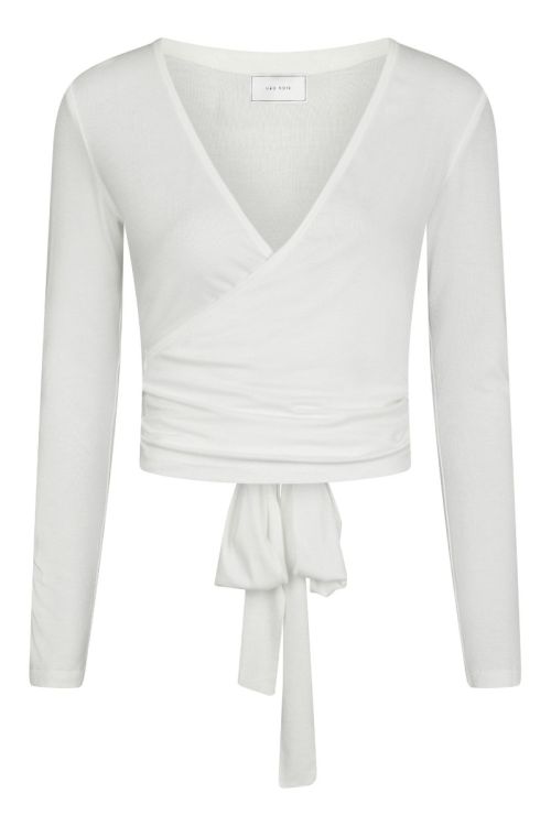 NEO NOIR Nia Jersey Wrap Blouse White