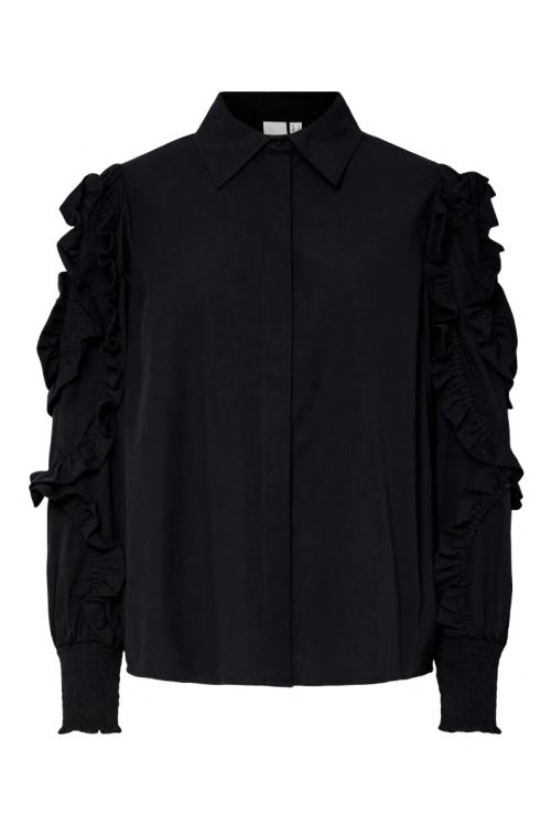 Y.A.S Skjorte Yasfrima Ls Shirt Plain Black